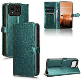 For Asus Zenfone 11 Ultra Honeycomb Dot Texture Leather Phone Case(Green)