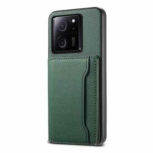 For Xiaomi Redmi K60 Ultra Calf Texture Card Bag Design Full Coverage Phone Case(Green)