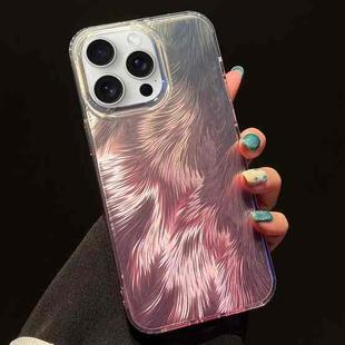 For iPhone 13 Pro Foxtail Bronzing Laser Gradient Phone Case(Pink)