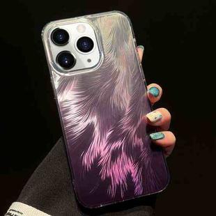 For iPhone 11 Pro Max Foxtail Bronzing Laser Gradient Phone Case(Purple)