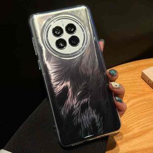 For Huawei Mate 50 Foxtail Bronzing Laser Gradient Phone Case(Black)