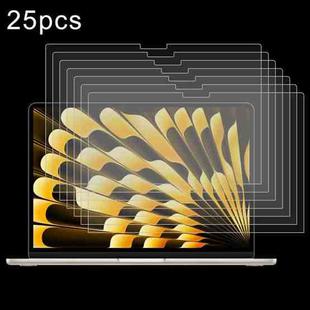 For Macbook Air 15 2024 25pcs 0.26mm 9H Surface Hardness Explosion-proof Tempered Glass Film