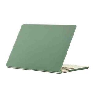 For MacBook Air 15.3 2024 A2941 (M2)/A3114 (M3) Laptop Matte Style Protective Case(Dark Green)