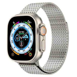 For Apple Watch SE 2022 40mm Milanese Loop Magnetic Clasp Stainless Steel Watch Band(Titanium Gold)