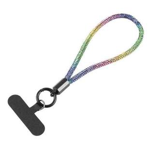 Sparkling Diamond Round Anti-lost Rope Short Lanyard(Colorful)