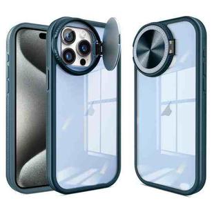 For iPhone 15 Pro Round Camshield TPU Hybrid PC Phone Case(Blue)