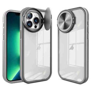 For iPhone 13 Pro Round Camshield TPU Hybrid PC Phone Case(Grey)