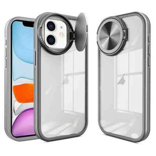 For iPhone 11 Round Camshield TPU Hybrid PC Phone Case(Grey)