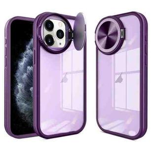 For iPhone 11 Pro Round Camshield TPU Hybrid PC Phone Case(Purple)