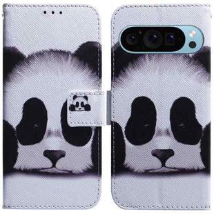 For Google Pixel 9 Pro Coloured Drawing Flip Leather Phone Case(Panda)