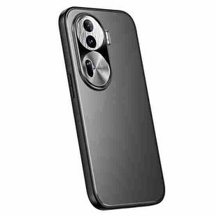 For OPPO Reno11 Global R-JUST RJ-61 Electroplating Frosted TPU + PC Phone Case(Grey)