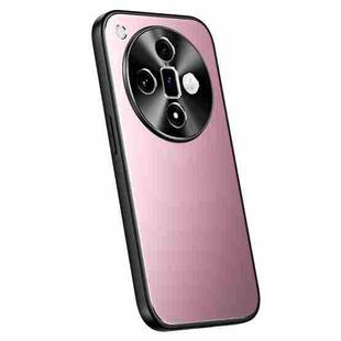 For OPPO Find X7 R-JUST RJ-61 Electroplating Frosted TPU + PC Phone Case(Pink)