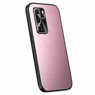 For Huawei P40 Pro R-JUST RJ-61 Electroplating Frosted TPU + PC Phone Case(Pink)