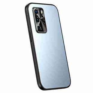 For Huawei P40 Pro R-JUST RJ-61 Electroplating Frosted TPU + PC Phone Case(Blue)