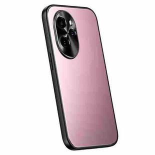 For Honor 100 R-JUST RJ-61 Electroplating Frosted TPU + PC Phone Case(Pink)