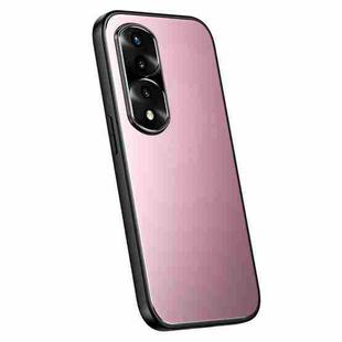 For Honor 70 Pro R-JUST RJ-61 Electroplating Frosted TPU + PC Phone Case(Pink)