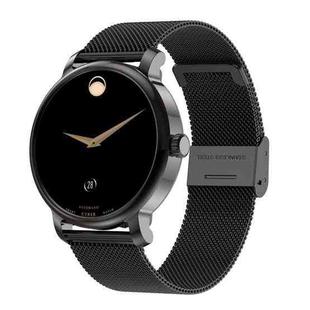 LEMFO LF35 1.43 inch AMOLED Round Screen Steel Strap Smart Watch Supports Blood Oxygen Detection(Black)
