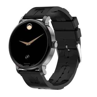 LEMFO LF35 1.43 inch AMOLED Round Screen Silicone Strap Smart Watch Supports Blood Oxygen Detection(Black)