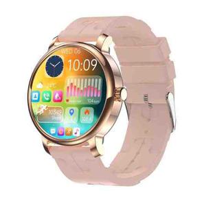LEMFO LF35 1.43 inch AMOLED Round Screen Silicone Strap Smart Watch Supports Blood Oxygen Detection(Gold)