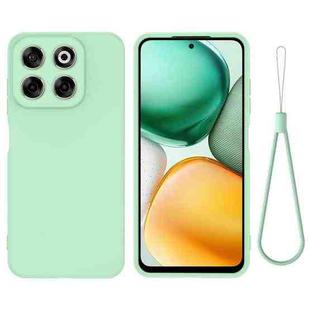 For ZTE Axon 70 / Blade V70 Solid Color Liquid Silicone Dropproof Full Coverage Phone Case(Green)