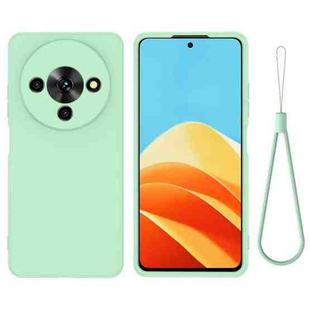 For ZTE Blade A76 5G Solid Color Liquid Silicone Dropproof Full Coverage Phone Case(Green)