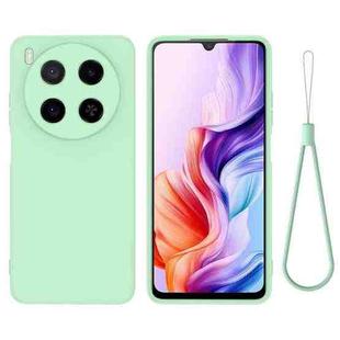 For ZTE Blade V70 Max Solid Color Liquid Silicone Dropproof Full Coverage Phone Case(Green)