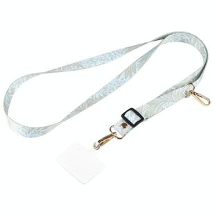 Adjustable Crossbody Mobile Phone Wide Long Lanyard(Khaki Pattern)