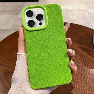 For iPhone 15 Pro Max Creative Lunar Craters TPU Full Coverage Shockproof Phone Case(Green)