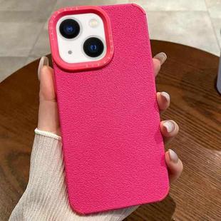 For iPhone 13 Creative Lunar Craters TPU Full Coverage Shockproof Phone Case(Rose Red)