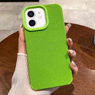 For iPhone 12 Creative Lunar Craters TPU Full Coverage Shockproof Phone Case(Green)