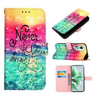 For OPPO Reno11 5G Global 3D Painting Horizontal Flip Leather Phone Case(Chasing Dreams)
