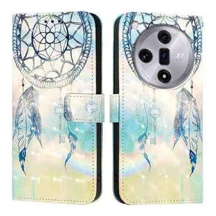 For OPPO Find X7 3D Painting Horizontal Flip Leather Phone Case(Dream Wind Chimes)