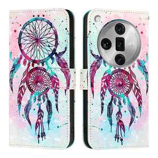 For OPPO Find X7 Ultra 3D Painting Horizontal Flip Leather Phone Case(Color Drop Wind Chimes)