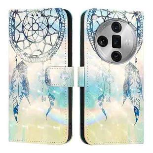 For OPPO Find X7 Ultra 3D Painting Horizontal Flip Leather Phone Case(Dream Wind Chimes)