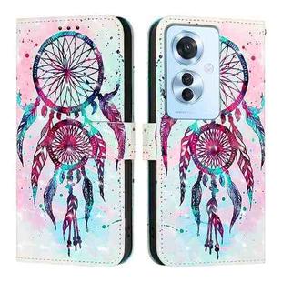 For OPPO Reno 11F 5G Global 3D Painting Horizontal Flip Leather Phone Case(Color Drop Wind Chimes)