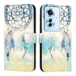 For OPPO F25 Pro 5G India 3D Painting Horizontal Flip Leather Phone Case(Dream Wind Chimes)