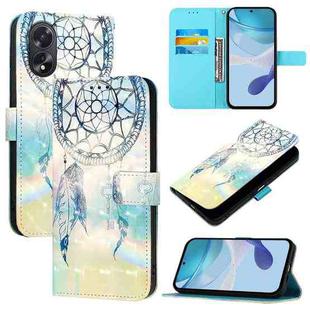 For OPPO A38 4G / A18 4G Global 3D Painting Horizontal Flip Leather Phone Case(Dream Wind Chimes)