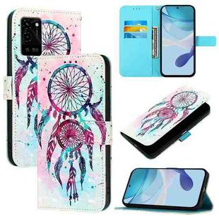 For OPPO A54 4G / A54s / A55 5G / A16 3D Painting Horizontal Flip Leather Phone Case(Color Drop Wind Chimes)