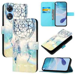 For OPPO A78 5G / A1x 5G 3D Painting Horizontal Flip Leather Phone Case(Dream Wind Chimes)