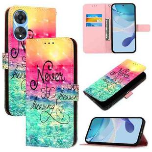 For OPPO A78 5G / A1x 5G 3D Painting Horizontal Flip Leather Phone Case(Chasing Dreams)