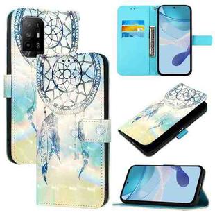 For OPPO Reno6 Lite 3D Painting Horizontal Flip Leather Phone Case(Dream Wind Chimes)