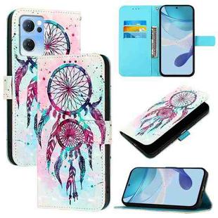 For OPPO Reno7 5G Global / Find X5 Lite 3D Painting Horizontal Flip Leather Phone Case(Color Drop Wind Chimes)