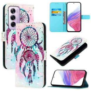 For OPPO Reno12 Pro Global 3D Painting Horizontal Flip Leather Phone Case(Color Drop Wind Chimes)