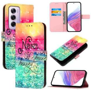 For OPPO Reno12 Pro Global 3D Painting Horizontal Flip Leather Phone Case(Chasing Dreams)