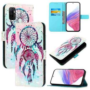 For OPPO A32 2020 4G / A53 2020 4G 3D Painting Horizontal Flip Leather Phone Case(Color Drop Wind Chimes)