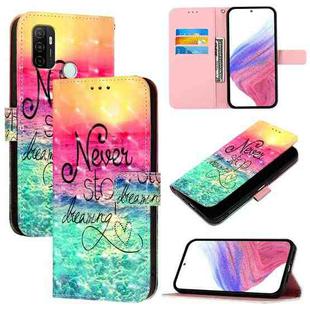 For OPPO A32 2020 4G / A53 2020 4G 3D Painting Horizontal Flip Leather Phone Case(Chasing Dreams)