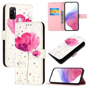 For OPPO A53s 4G / A33 2020 4G 3D Painting Horizontal Flip Leather Phone Case(Flower)