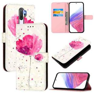 For OPPO A9 2020 4G / A5 2020 4G 3D Painting Horizontal Flip Leather Phone Case(Flower)