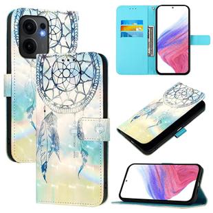 For OPPO Reno13 F 5G Global 3D Painting Horizontal Flip Leather Phone Case(Dream Wind Chimes)