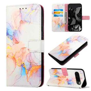For Google Pixel 9 Pro PT003 Marble Pattern Flip Leather Phone Case(Galaxy Marble White)